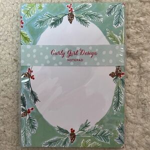 Curly Girl Design Holiday Nature Inspired Notepad